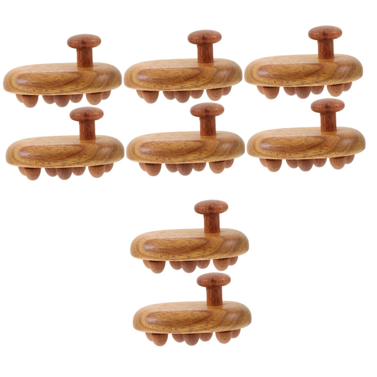 Cepillo De Masaje De Sándalo Para El Cuero Cabelludo Cepillo Para El Cabello Ducha Cuero Cabelludo Masajeador Corporal Peine 2 piezas x 4