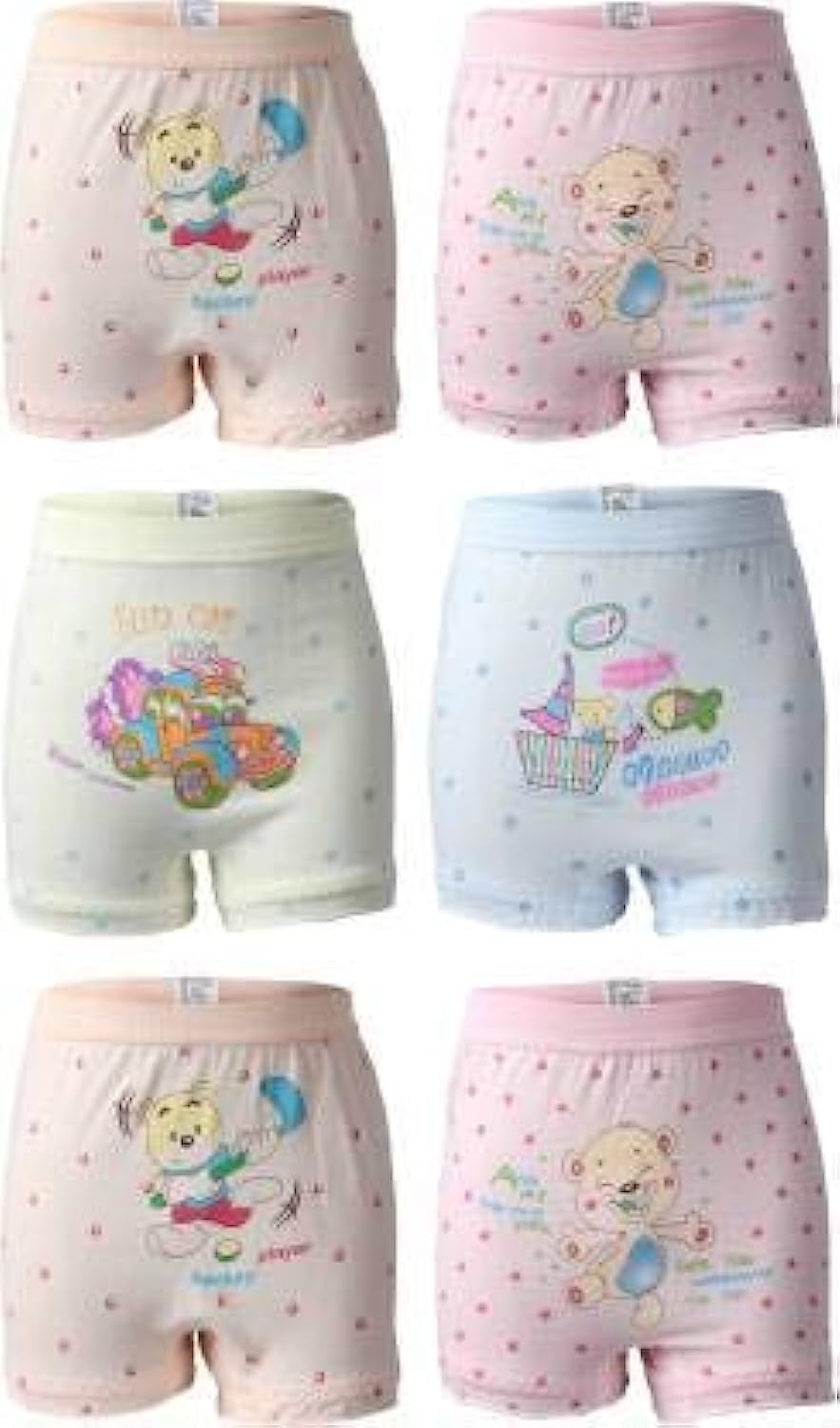 bodycare Girls' Cotton Bloomers (Pack of 6) (Color & Print May Vary)-picture-49