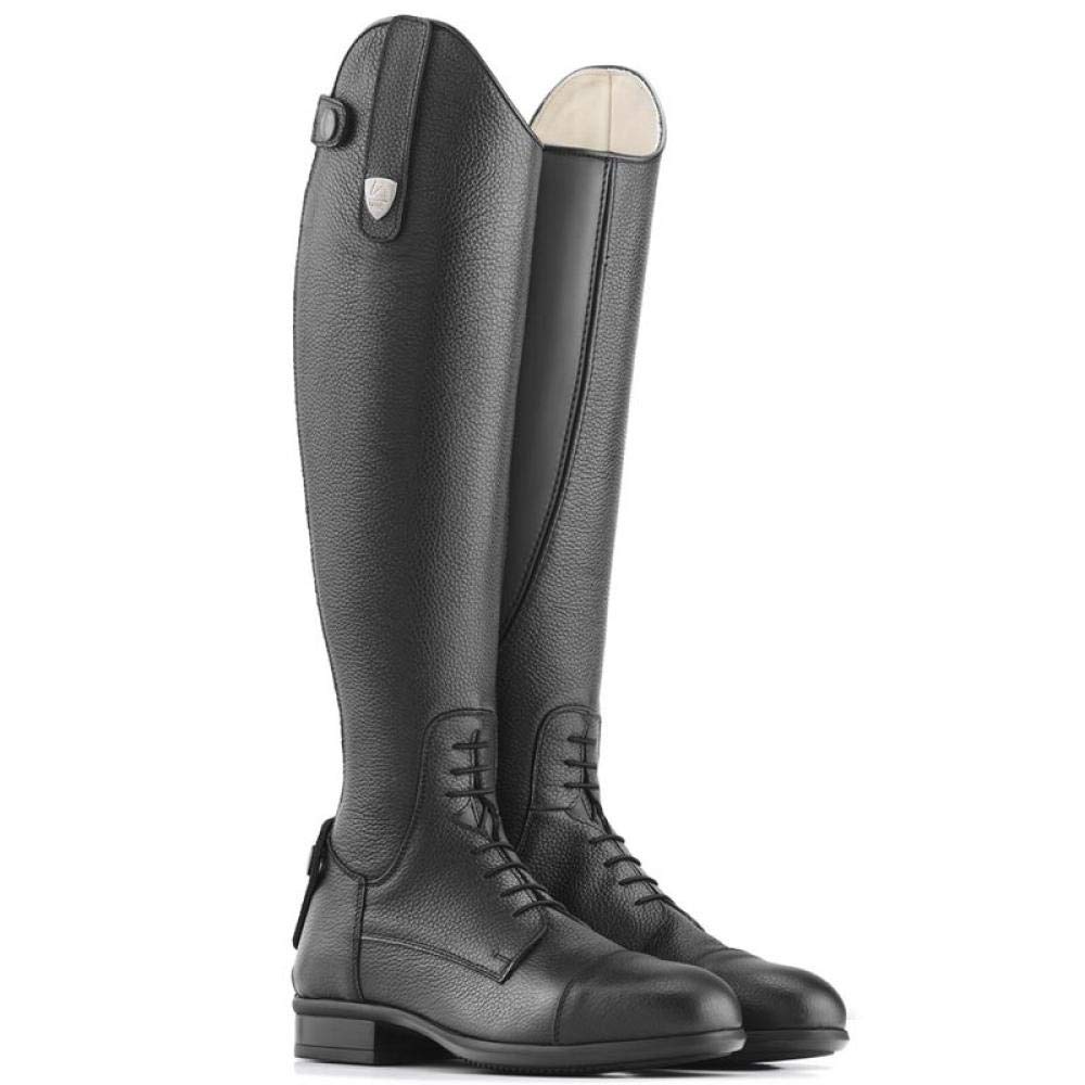 Stivali Tattini Breton Close Contact in Pelle bottalata con Lacci Anteriori 40