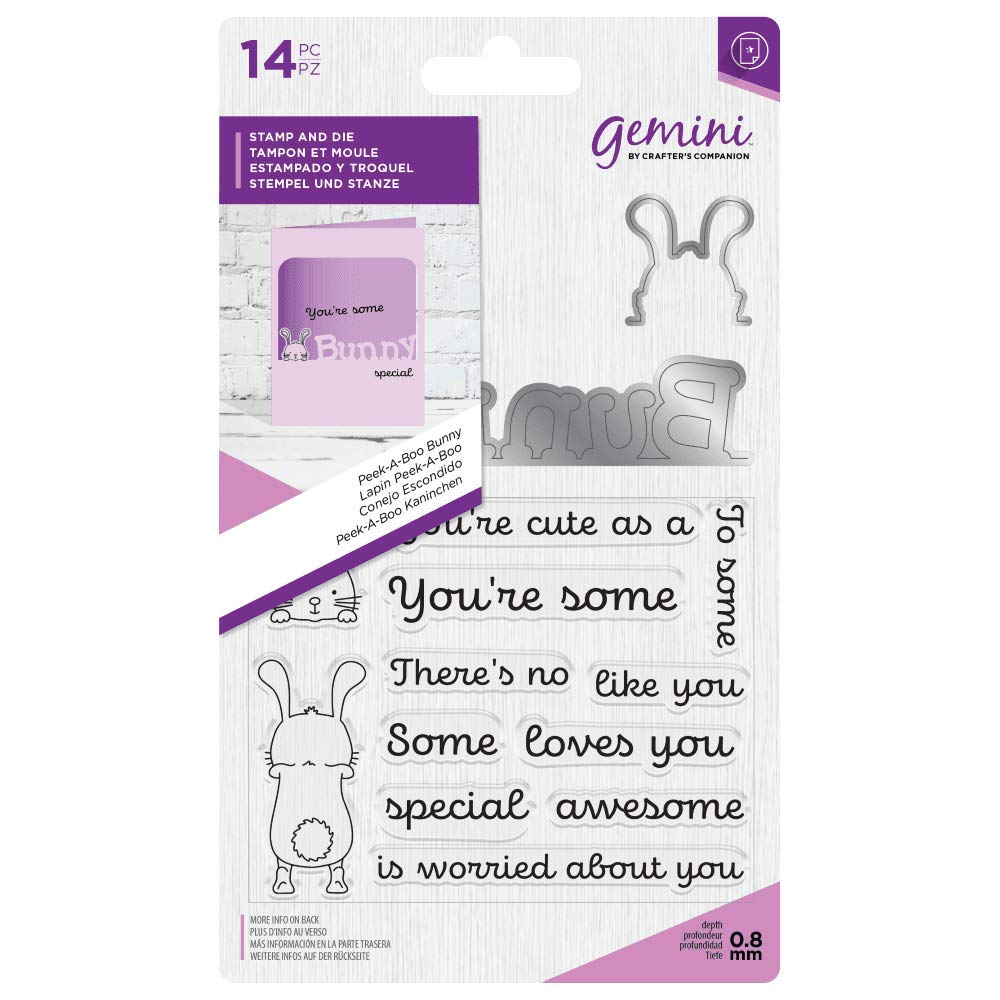 Gemini PEEK - A - BOO Stamp & Die Sets & Window Frame Dies By Crafters Companion