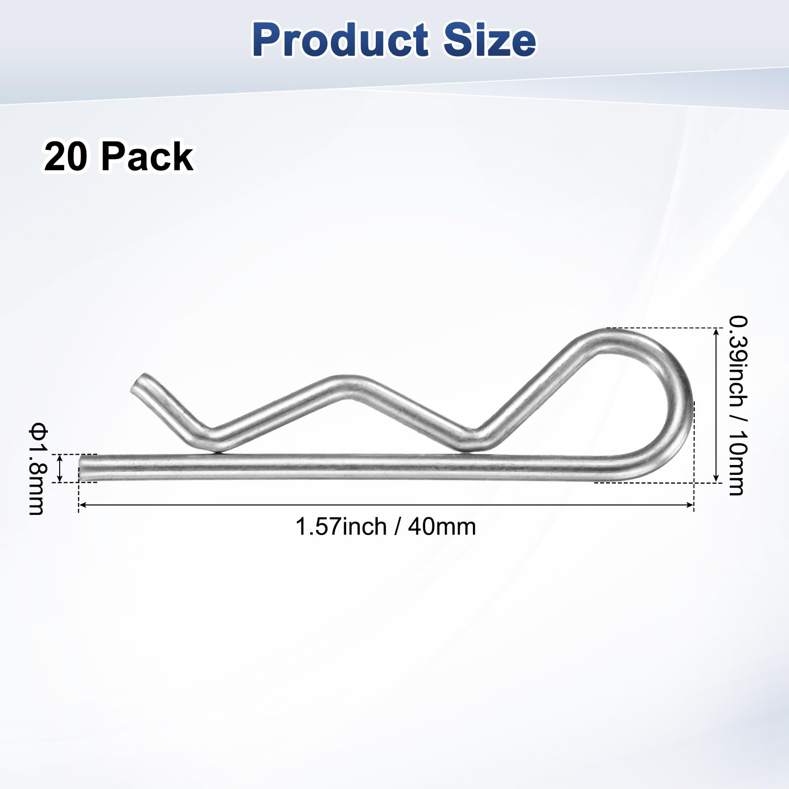 M METERXITY 20-Pack R-Shaped Cotter Pin - Image 3