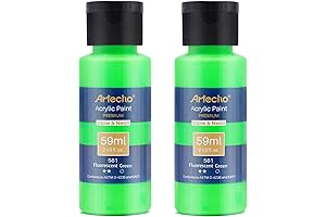 Artecho Glow in the Dark Paint - Fluorescent Green Radiance for Vibrant Creations