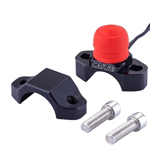 Miniatura 3 de PRO CAKEN Botón de interruptor de arranque y parada de motor a prueba de agua CNC para motocicleta eléctrica, scooter, modificación de bicicleta,