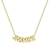 Custom Name Necklace Personalized - 14K Gold Plated Necklace Personalized Monogram Pendant Name Necklaces for Women Trendy Jewelry Gifts for Women Mom Her Birthday Gifts