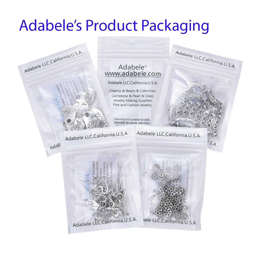 200 Stück Adabele 304 Edelstahl Hypoallergene Quetschperlen Knotenabdeckungen 5 mm Perlen SJF9-5