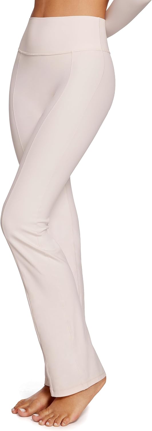 INGIA High Waist Mini Flared Leggings for Women 31" Bootcut Tummy Control Casual Lounge Yoga Pants