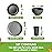 Teivio 32-Piece Kitchen Plastic Wheat Straw Dinnerware Set, Service for 8, Dinner Plates, Dessert Plate, Cereal Bowls, Cups, Unbreakable Colorful Plastic Outdoor Camping Dishes, Gray Ombre
