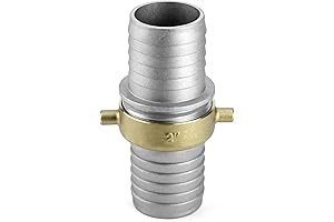 QWORK Aluminum Pin-Lug 2 Inch 75 PSI Hose Shank Coupling Set