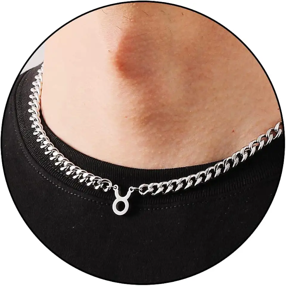 Check out this GLITTO Zodiac Sign Necklace for Men Boys Women, Stainless Steel Constellation Horoscope Astrology Pendant necklace, Cuban chain 18+2 inches from Amazon!