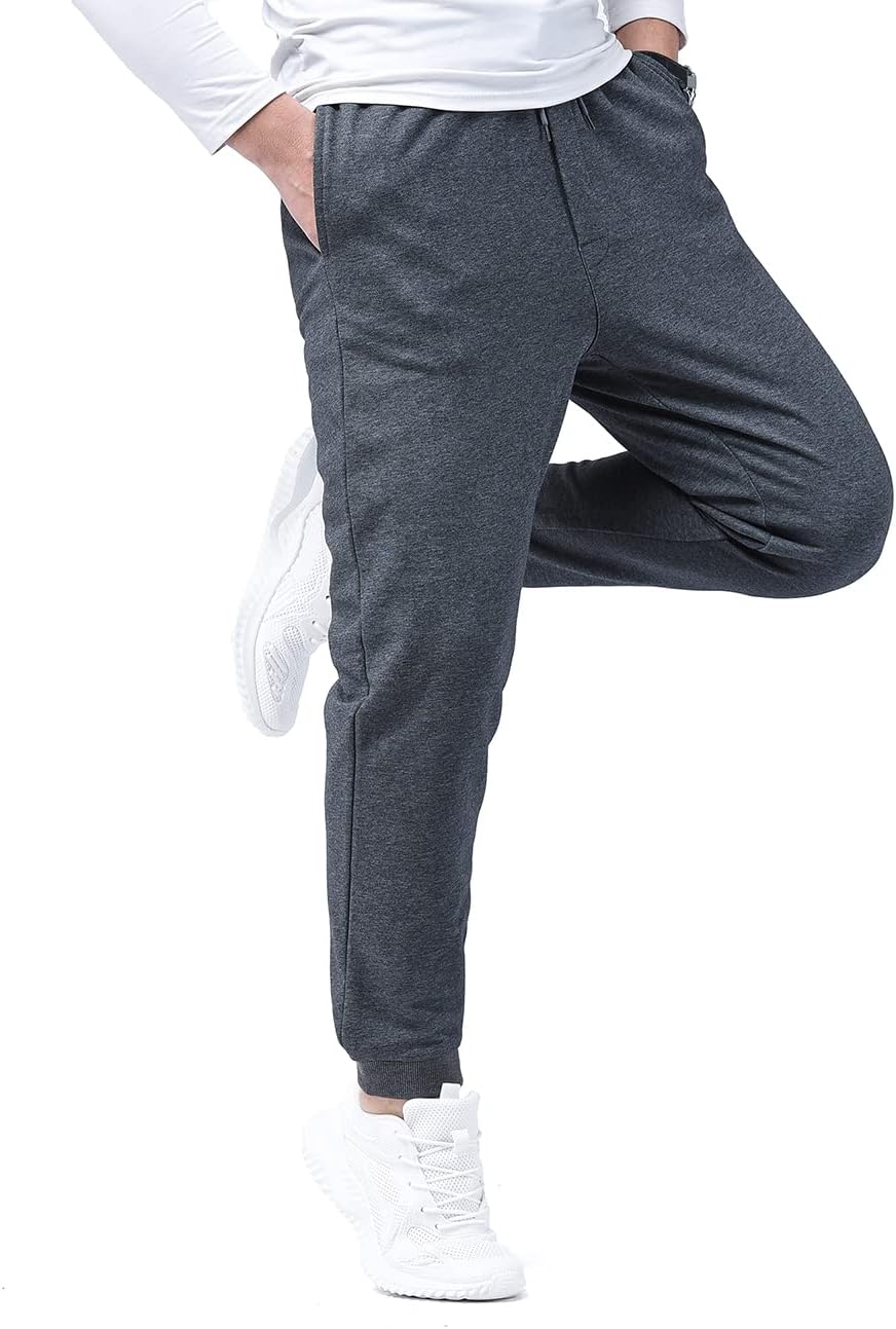 Zoulee Classic Drawstring-Waist Zipper Logo Jogger Pants with Zipper Fly - Image 4