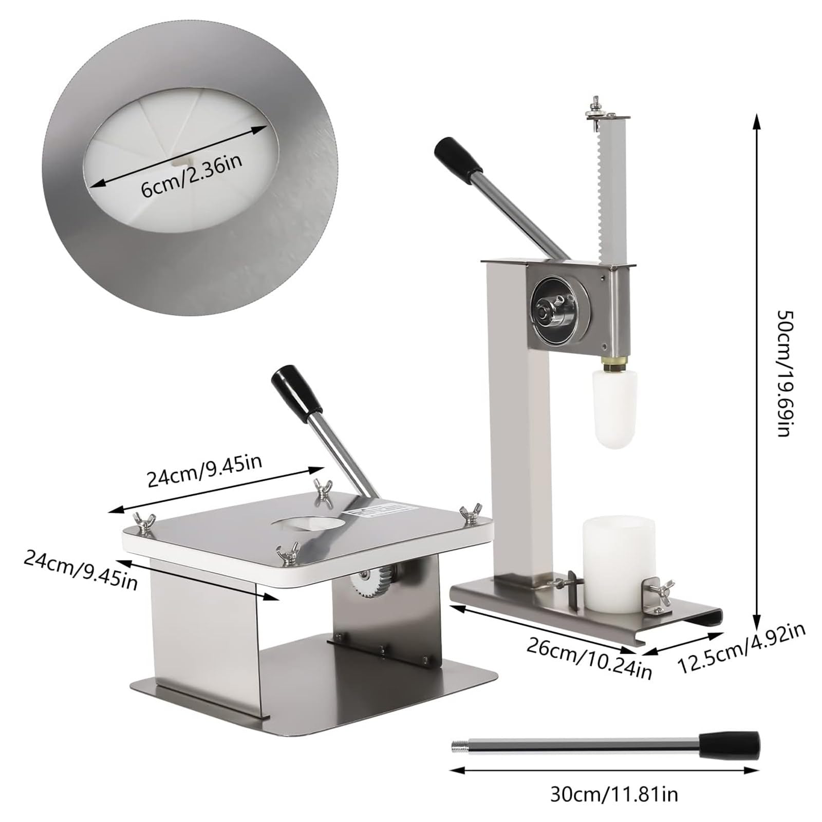 Baozi Maker, półautomatyczna forma do robienia pierogów, stal nierdzewna, do użytku domowego i komercyjnego, pojemność na 400-500 bułek