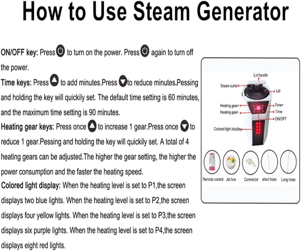 Portable Sauna Box for Home Spa Full Body, Personal Steam Sauna Tent Sauna Room with 3L 110V 1000W Steamer, 90 Minute Timer with Remote Control, 4 Temperature Levels, Folding Chair