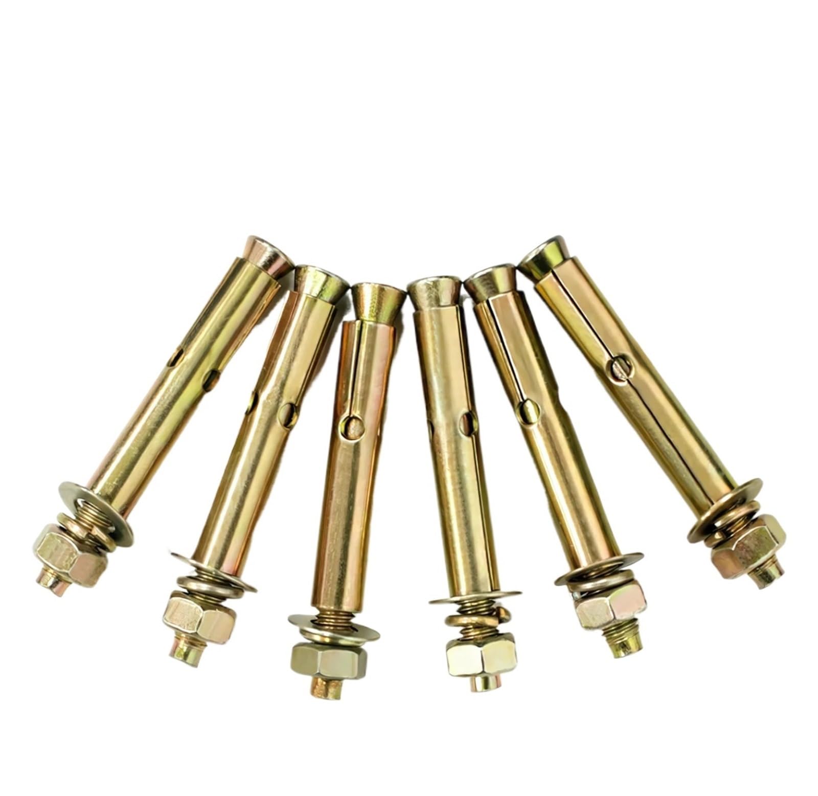Tornillos expansores de metal, tornillos de expansión, anclajes de pared, 5 unidades M6 x 60 mm