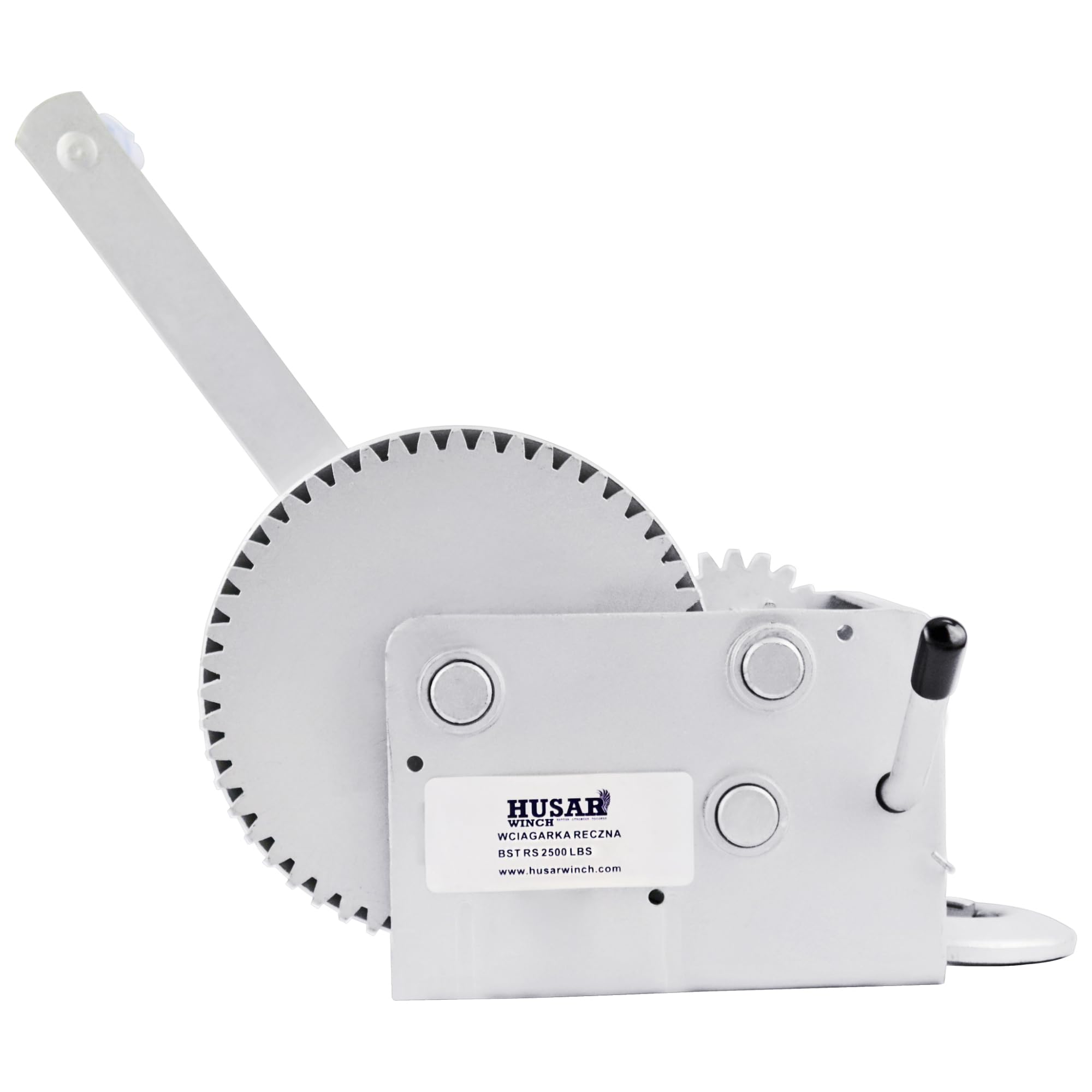 Cabrestante Manual 2500 lbs | 1133 Con Correa De 10 Metros, Fabricado En Acero Inoxidable, Freno de Trinquete, De Simple Efecto, Para Barcos, Remolques, Industria