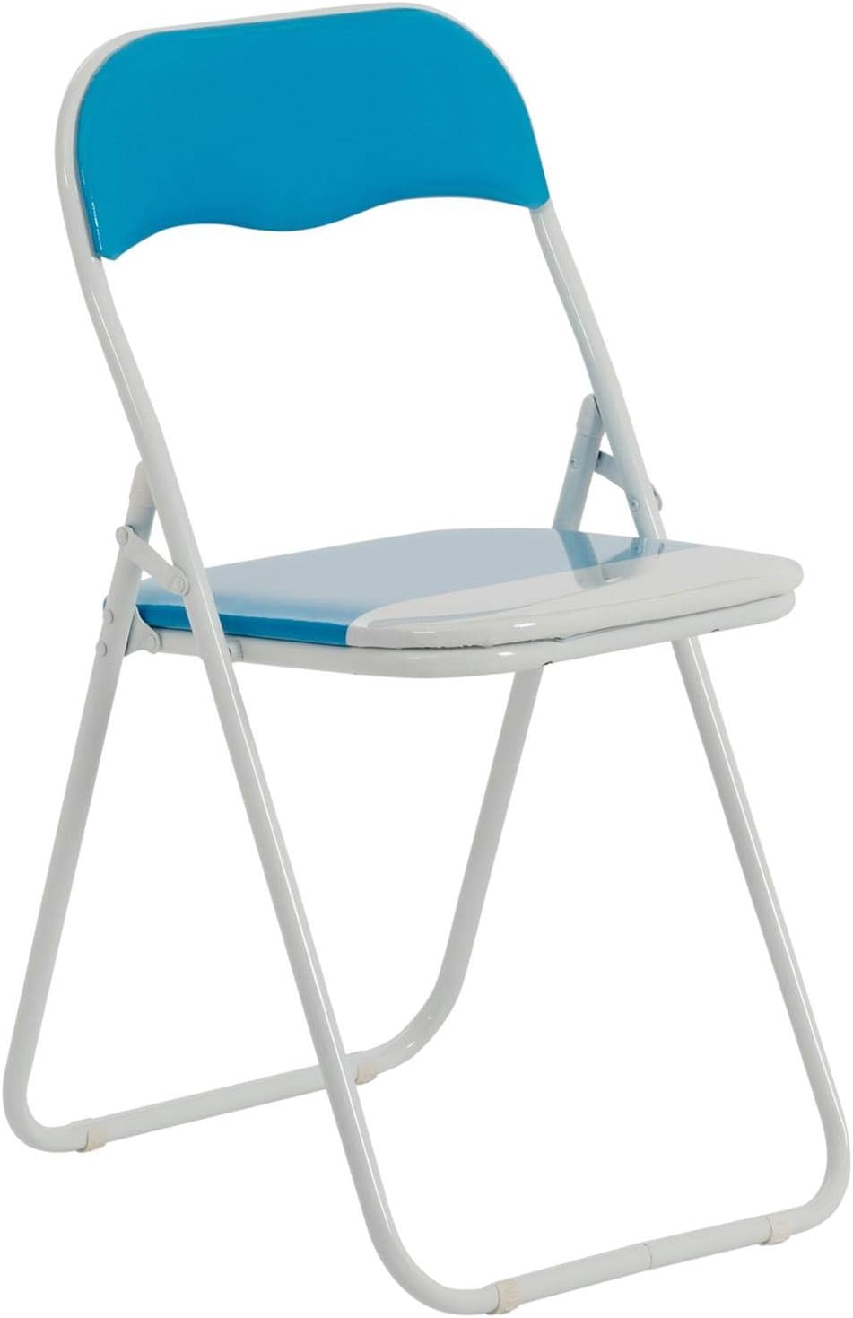 Harbour Housewares Baby Blue/White Padded, Folding, Desk Chair Amazon