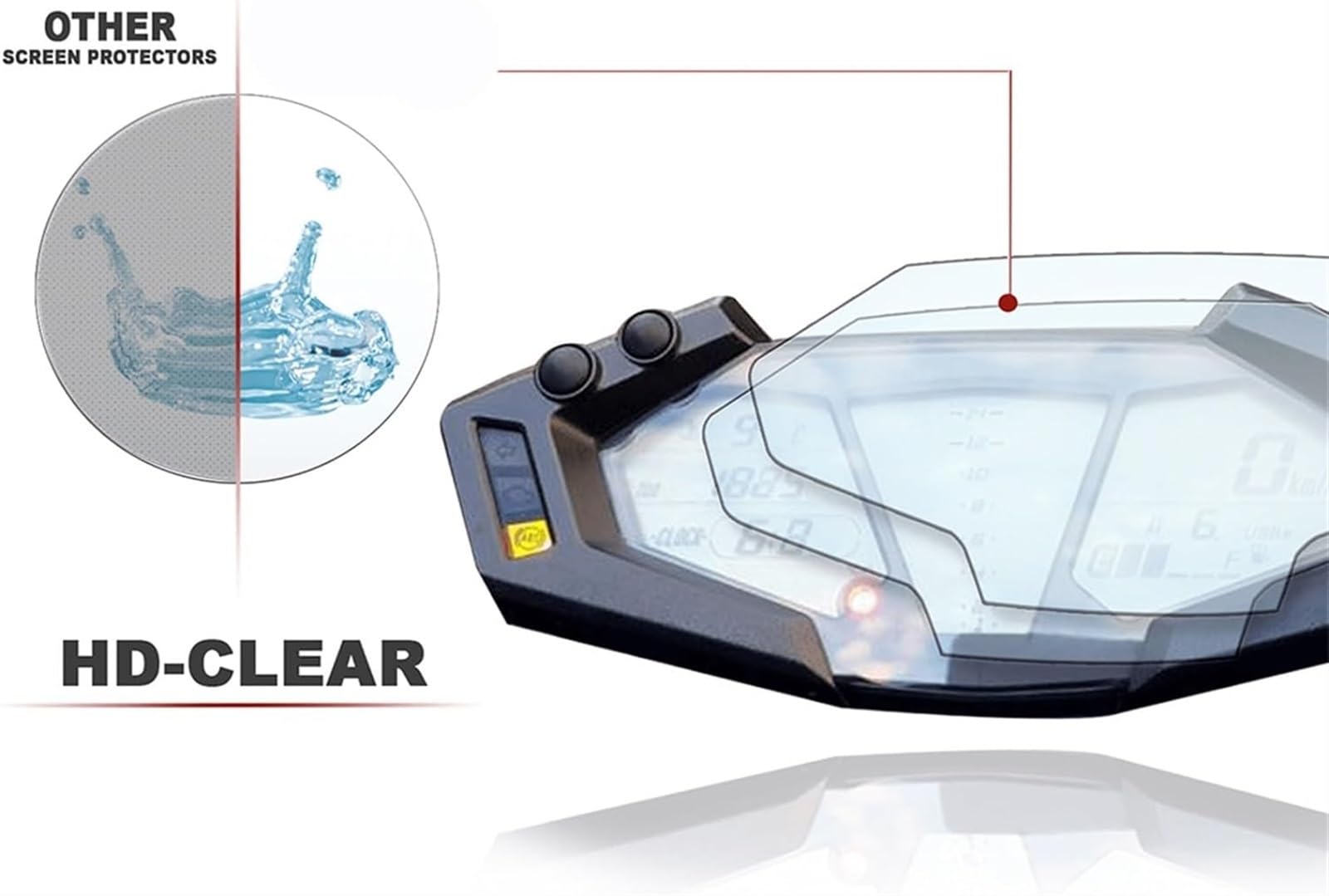 オートバイアクセサリークラスタースクラッチスピードメーターフィルム