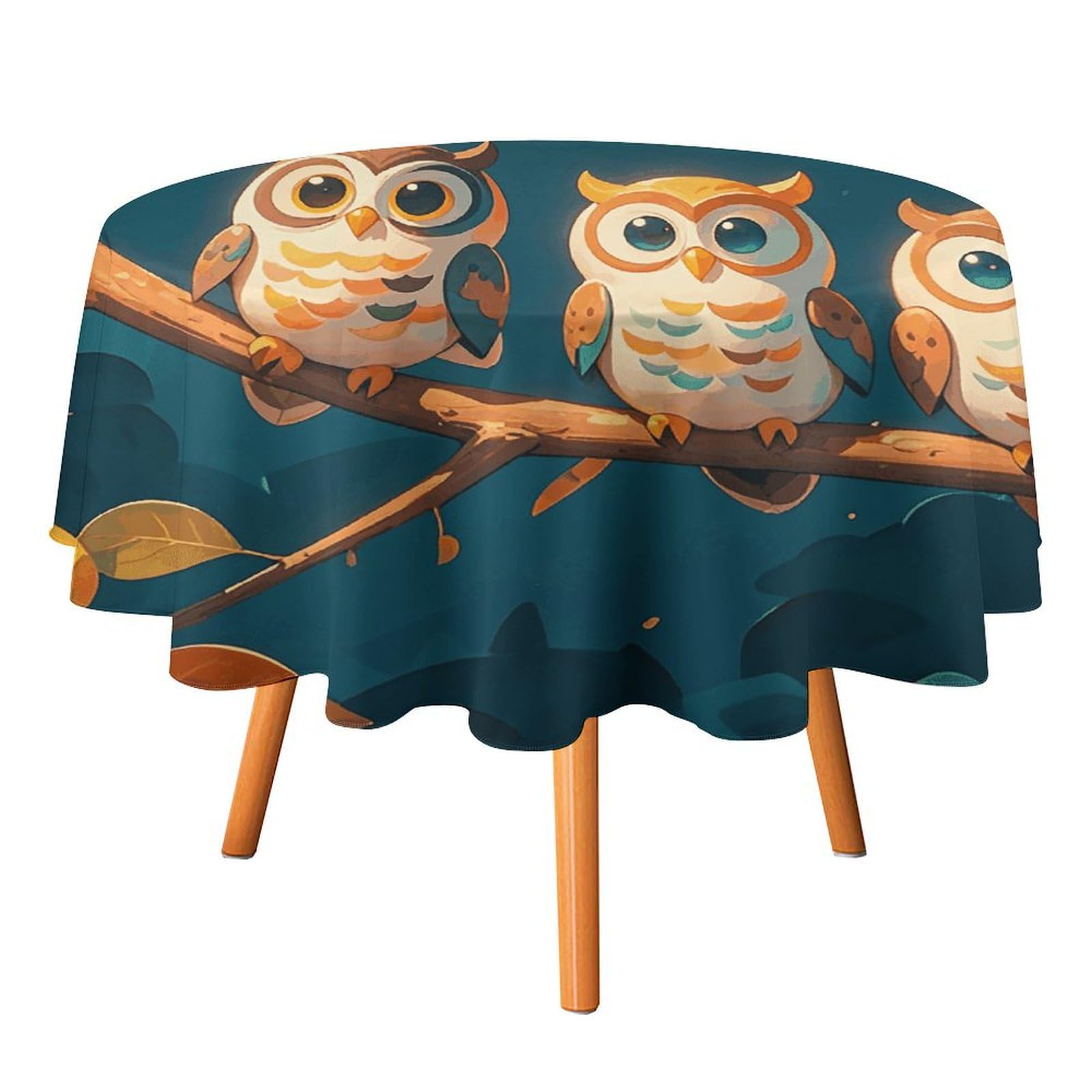 Nappe ronde antitache 152 cm finie la corvée de machine après le dîner