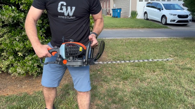 24-Inch 26cc 2 Cycle Gas Powered Dual Sided Hedge Trimmer (Orange 24-Inch 26cc 2 Cycle Gas Powered Dual Sided Hedge Trimmer (Orange