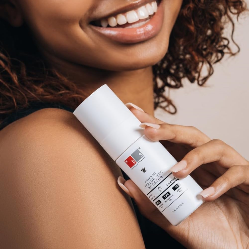 DS Labs Hyaluronic Acid Hydrating Serum, 30mL - Deep Hydration for Dry, Dull Skin, Supports Smoother, Plumper Looking Skin, Fragrance Free, Paraben Free