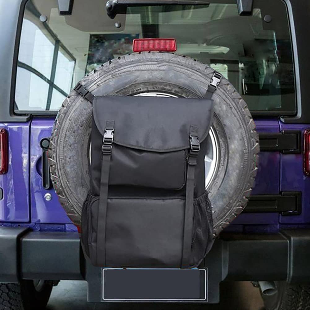 Torba do przechowywania opon zapasowych z wieloma kieszeniami o dużej pojemności plecak bagażowy pasuje do Jeep JK 2007-2018
