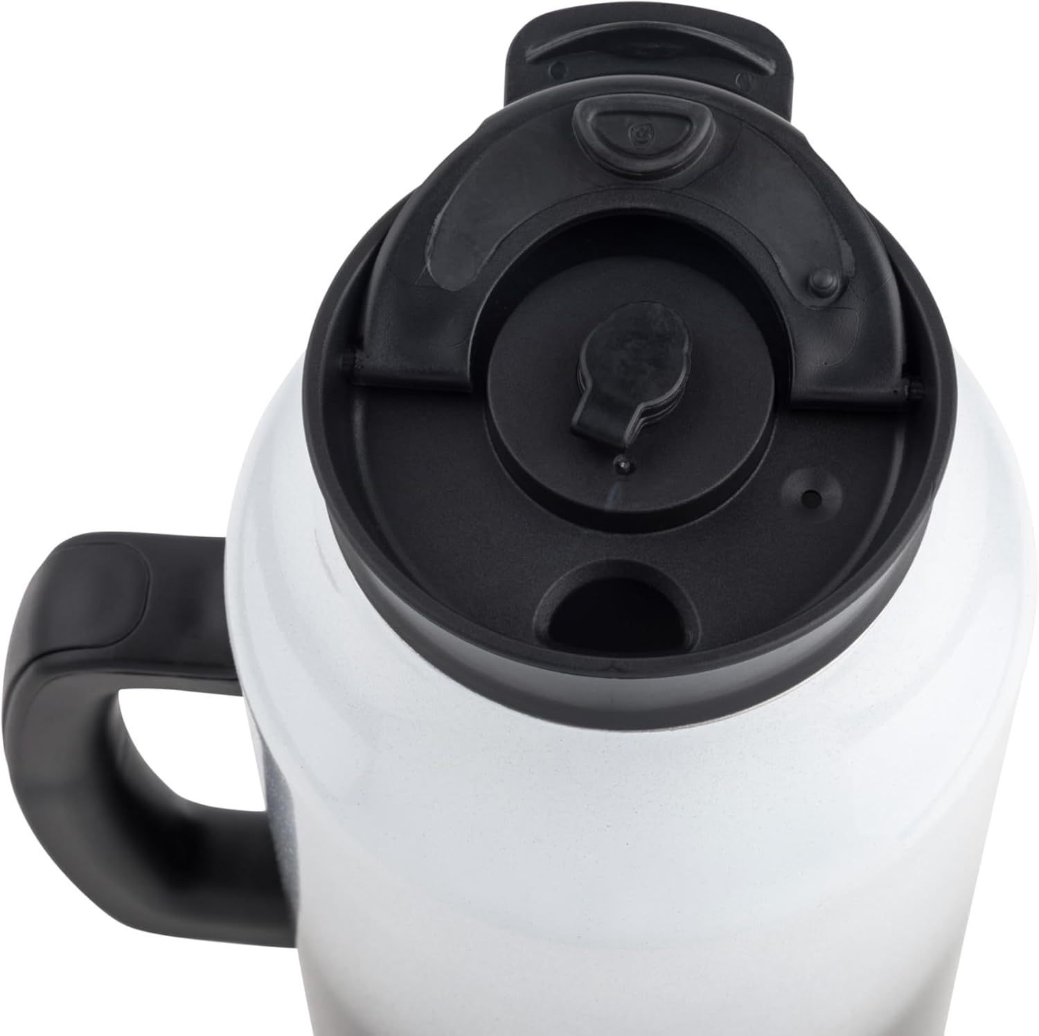 Manna Poseidon Insulated Stainless Steel Mug Tumbler with 2-in-1 Lid and Reusable Metal Straw - 64 Oz - Black Ombre - Image 3