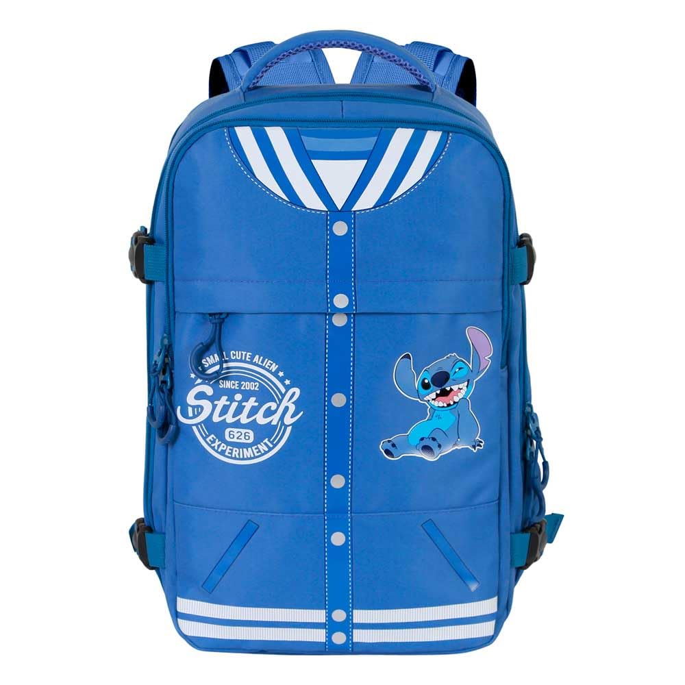 Disney Lilo y Stitch Varsity-Mochila Mercury 2.0 Viaje Cabina Avión 40x20x25cm, Azul, Capacidad 20 L