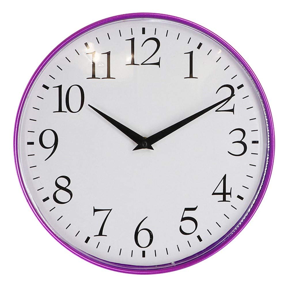Horloge murale de fer robuste au design épuré de 12 pouces