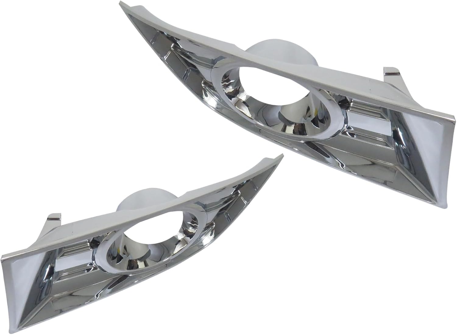 Auto Parts Avenue APA Replacement Front Bumper Fog Light Chrome Bezel Trim for 2007 2008 2009 2010 07 08 09 10 Edge Passenger Right Driver Left Side FO1039107 FO1038107 PAIR
