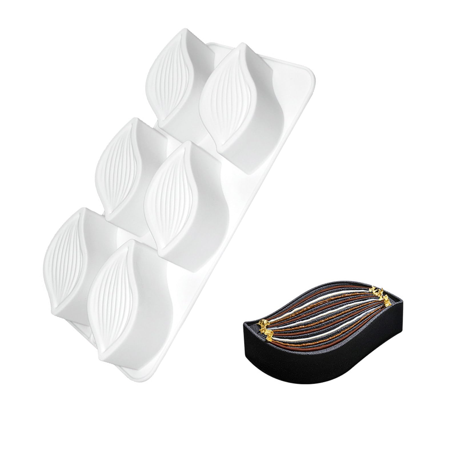 Tsophreniq Fondant Chocolate Molds Shape Silicone Mousses Cake Decorating Tool Soap Easily to Clean Mousses Cake Mold Kitchen Baking Supplies