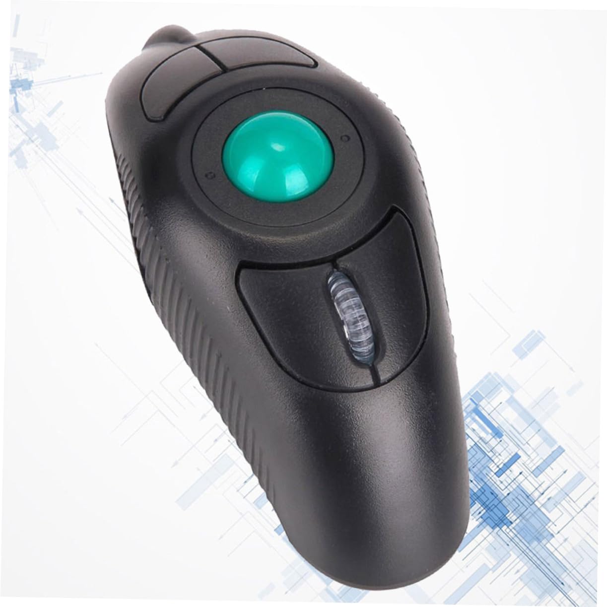 Hemobllo Souris Trackball sans Fil 2, 4 GHz 1000 Dpi USB en Plastique Noir