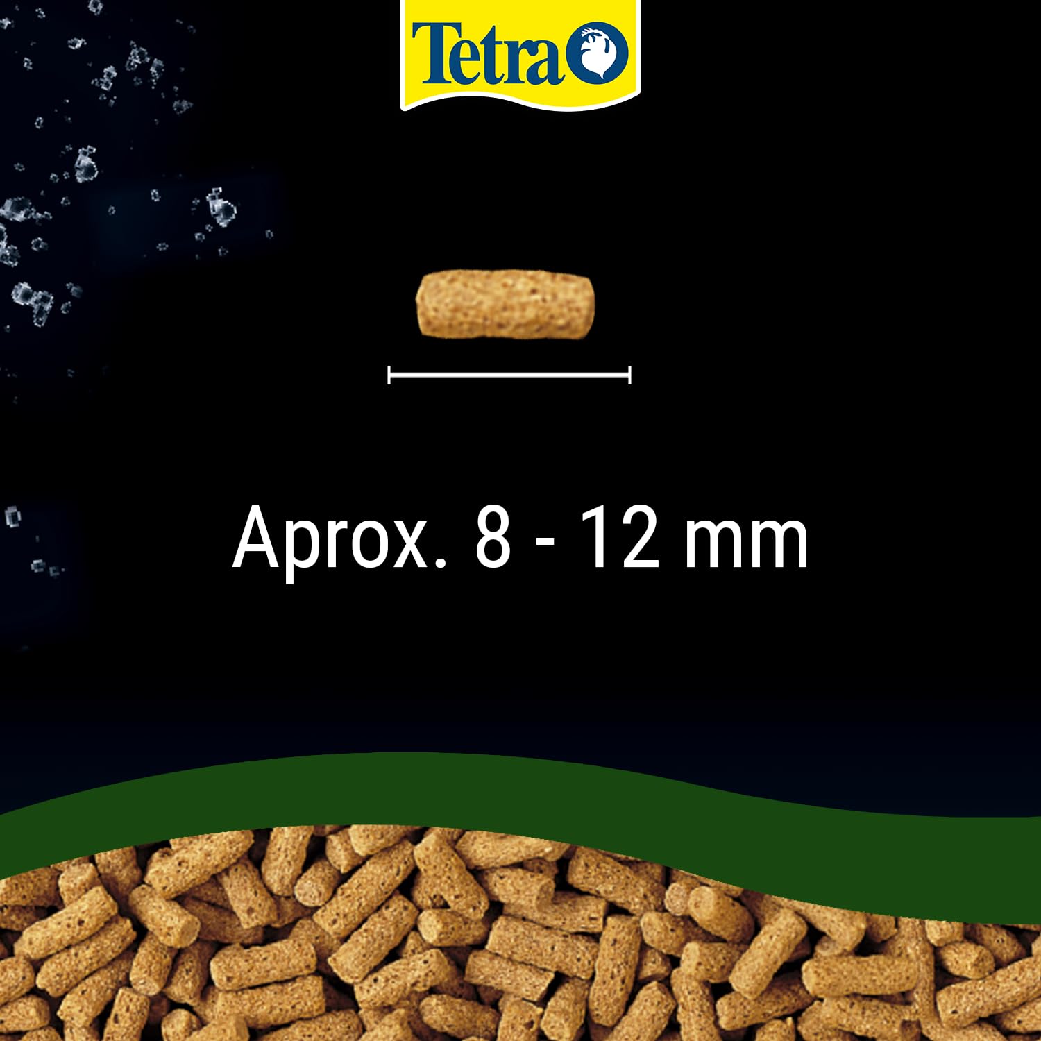 Tetra Pond Wheatgerm Sticks, Alimento rico en fibra para todos los peces de estanque, especialmente adecuado para temperaturas de agua frías (primavera, otoño), cubo de 10 L