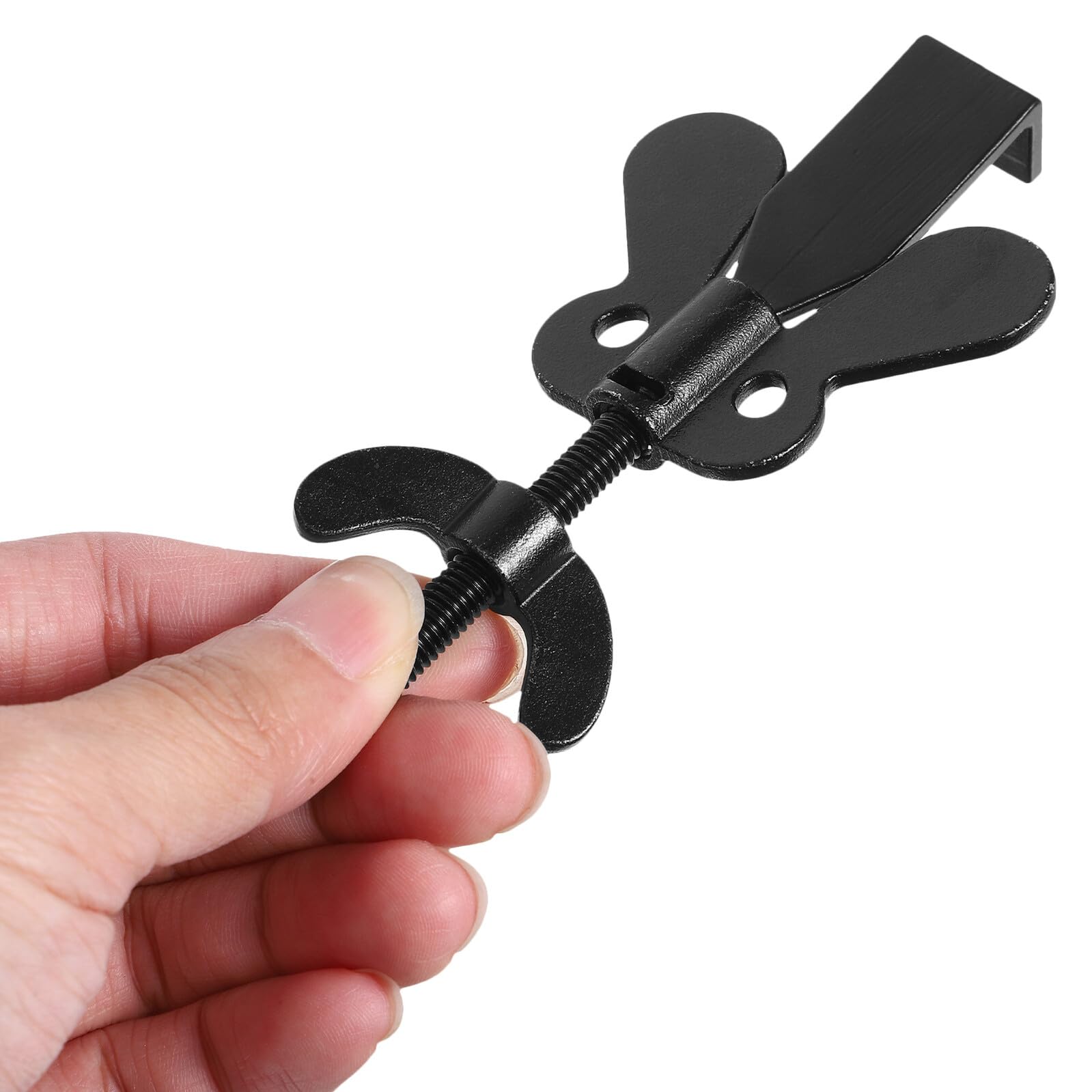 5 Pièces Verrou de Porte Portable Noir Butoir de Porte de Sécurité Compact Hôtel et Appartement Serrure Robuste Anti-ouverture Sécurité Maison et Voyage Compatible Intérieurères