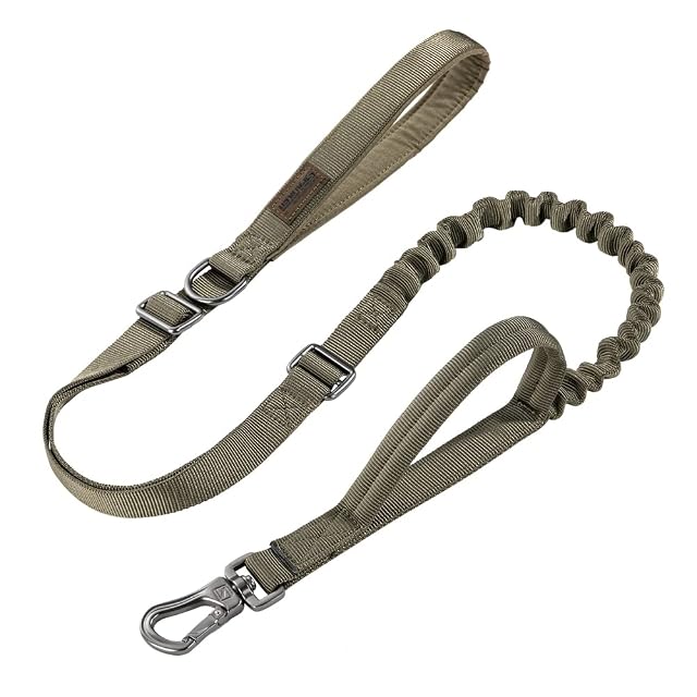 EXCELLENT ELITE SPANKER Tactical Bungee Dog Leash Correa de Perro Militar Ajustable K9 Tactical Leash Cables…