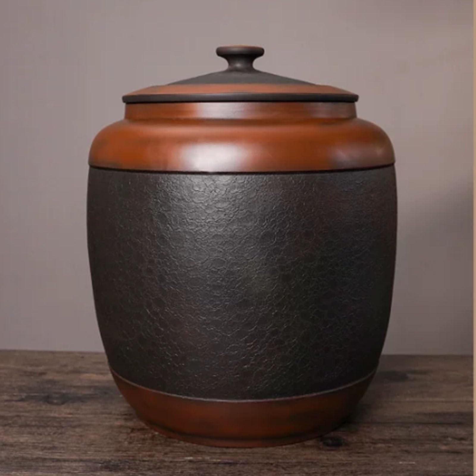 Ceramic Rice Container, Ceramic Rice Jar, Ceramic Rice Bin with Lid, Chinese Rice Storage Jar, Airtight Rice Container, Grain Container. Rice Dispenser, Household Rice Storage Container. 10KG