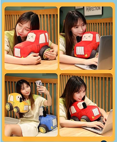 Miniatura 7 de (Juguete de peluche de coche de 12 pulgadas, almohada de felpa suave para automóvil, juguete de simulación, regalo para niños y niños (rojo)