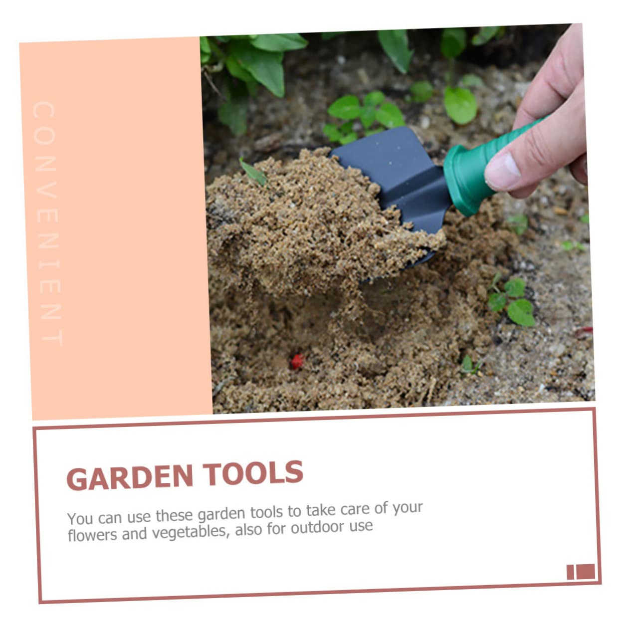 Toyvian Outils De Jardinage avec Pelle Râteau Ciseaux Pulvérisateur Et Étui De Rangement pour Plantation Et Ameublissement Sol