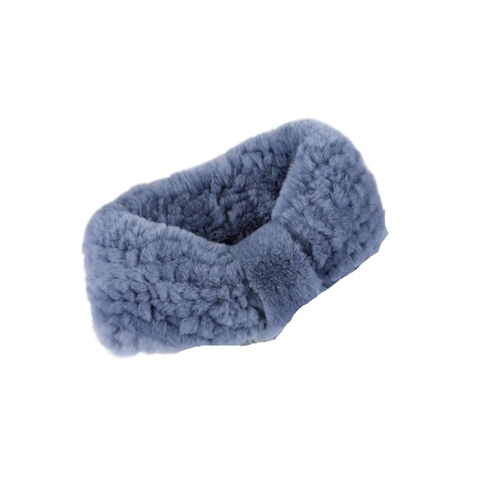 Stirnband 2 Stück Damen Winter gestricktes elastisches Stirnband Haarband Haarschmuck Winter Stirnband(Khaki)