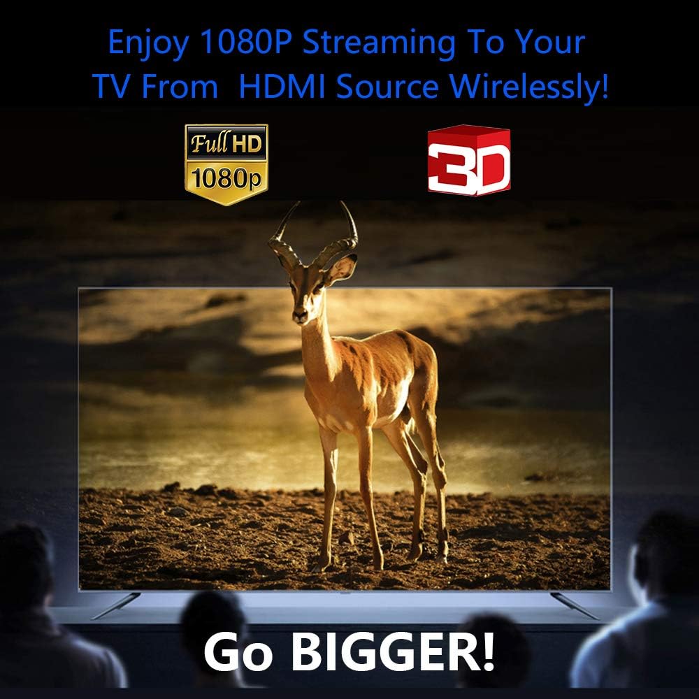 Limited Discount Moretop MT-HD3503 Wireless HDMI Transmitter and Receiver for TV/Projector,5.8G Wireless HDMI Extender kit,Wireless HDMI to HDMI Adapter,500ft Range(line of Sight),Up to 1080p, Plug and Play Black Friday 🔥 Moretop MT-HD3503 Wireless HDMI Transmitter and Receiver for TV/Projector,5.8G Wireless HDMI Extender kit,Wireless HDMI to HDMI Adapter,500ft Range(line of Sight),Up to 1080p, Plug and Play