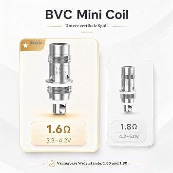 Aspire 1.6 ohm Nautilus BVC Coil - Pack of 5
