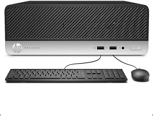 HP ProDesk 400 G5 SFF Computadora de escritorio empresarial de alto rendimiento, Intel Six Core i5-8500 hasta 4.1GHz, 16G DDR4, 256G SSD, WiFi, BT,
