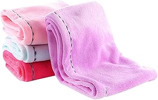 فوميز. 4 قطع قبعة استحمام ماصة للماء سريعة الجفاف حقيبة كبيرة للشعر