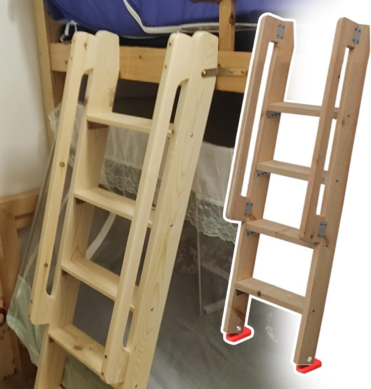 Replaceable Bunk Bed Ladder Dorm Non Slip Lightweight