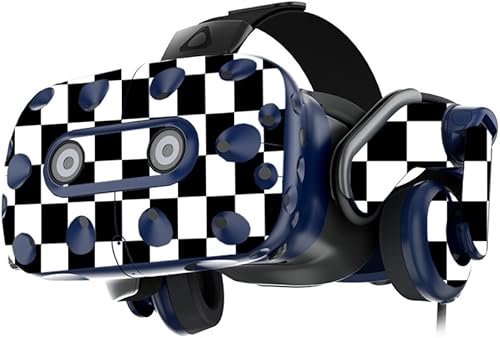MightySkins Skin compatible con auriculares HTC Vive Pro VR – Verificar | Funda protectora de vinilo, duradera y única, fácil de aplicar, quitar y