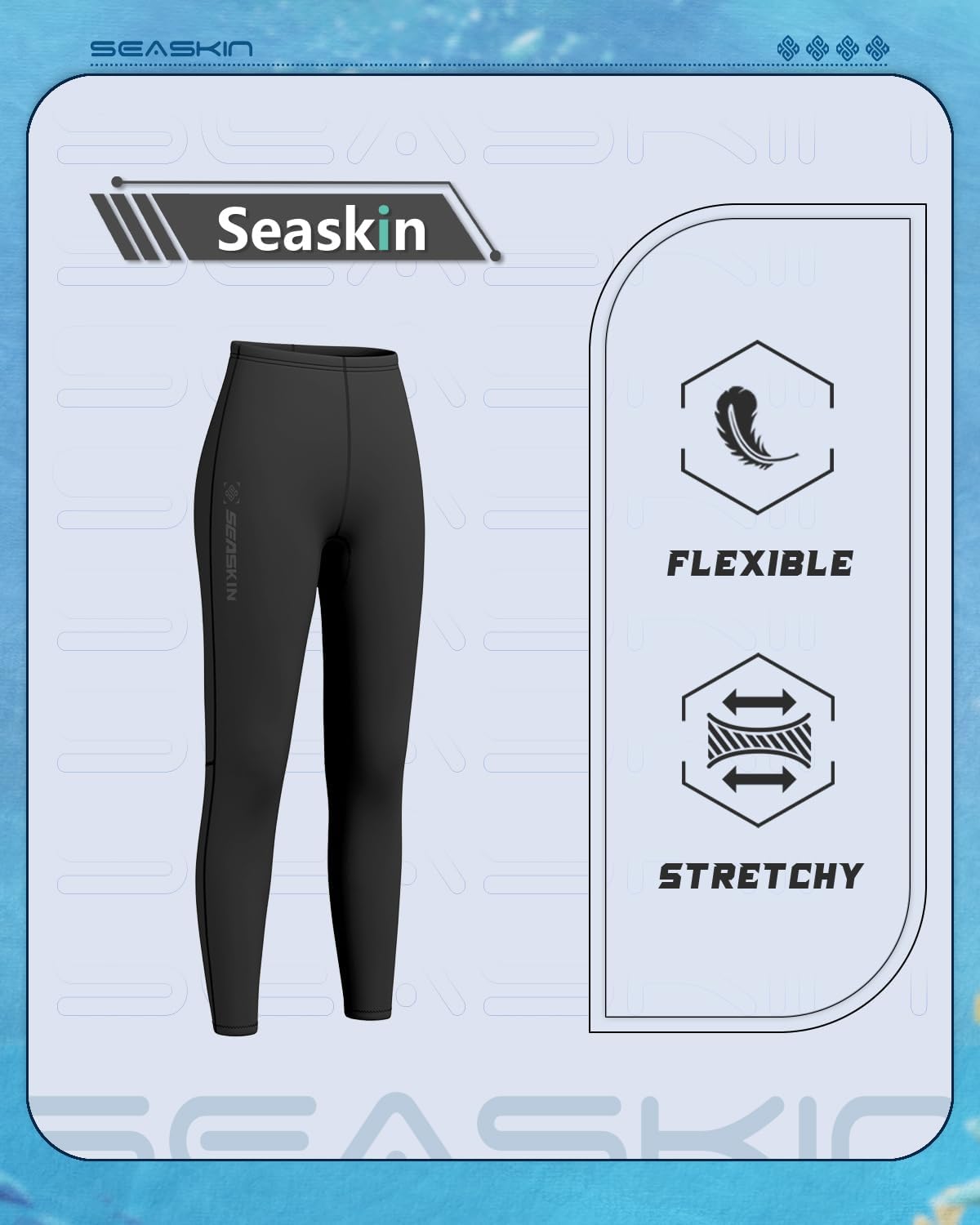 Seaskin 2mm Womens Wetsuit Pants - Image 2