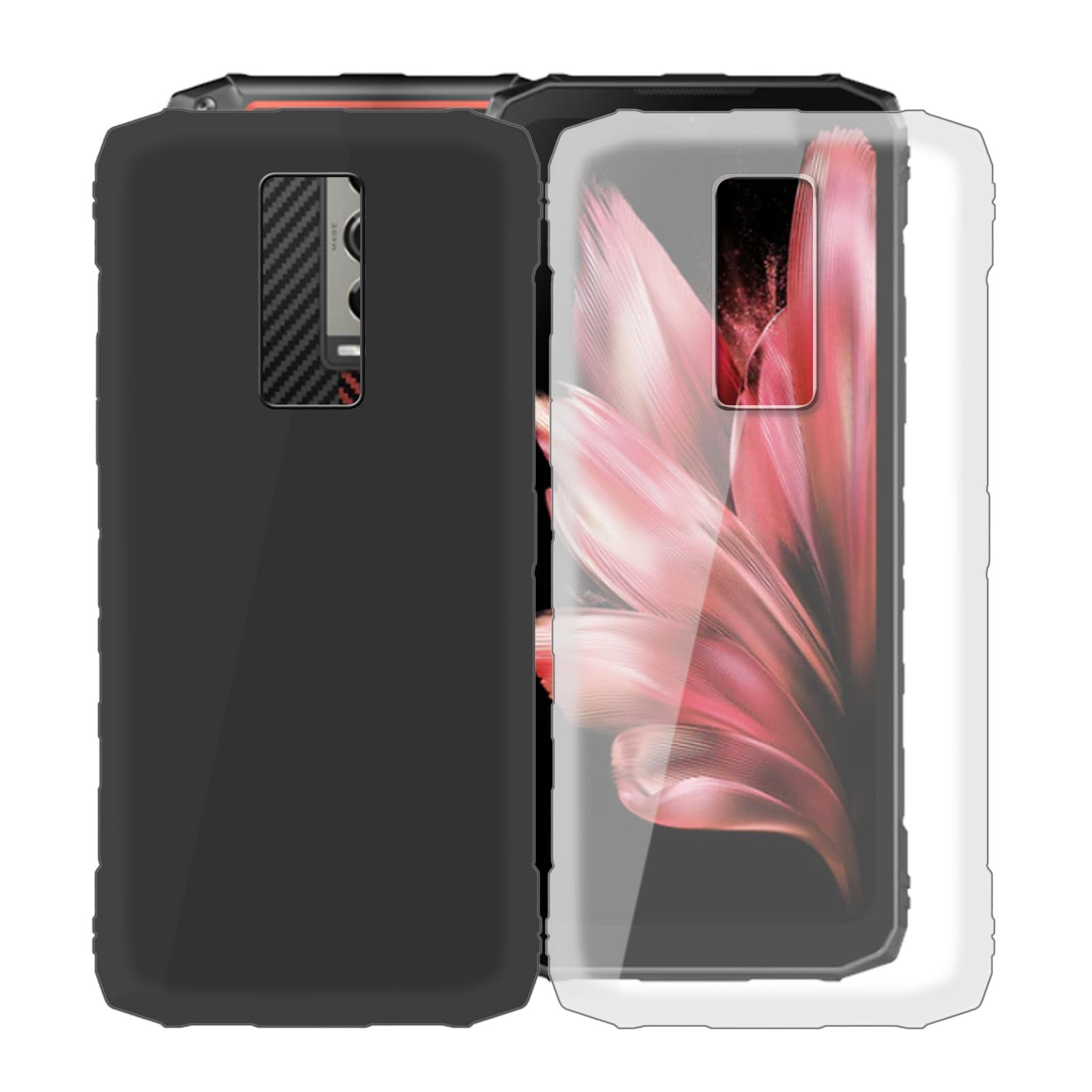 Étui Néoprène Pour Doogee S100 Pro - Housse De Protection Avec Clip Ceinture - Noir