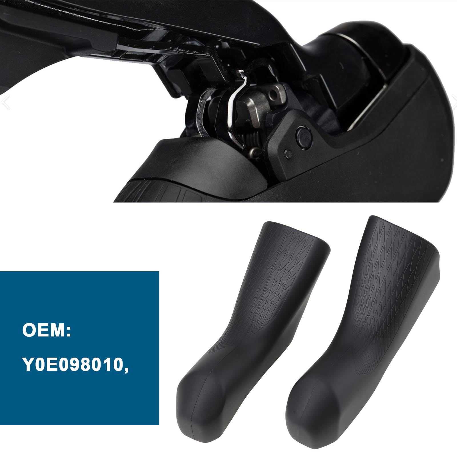 2 Pezzi Coprileve Cambio Bici da Corsa Y0E098010 Compatibile con Shimano Ultegra ST‑R8020 R8025
