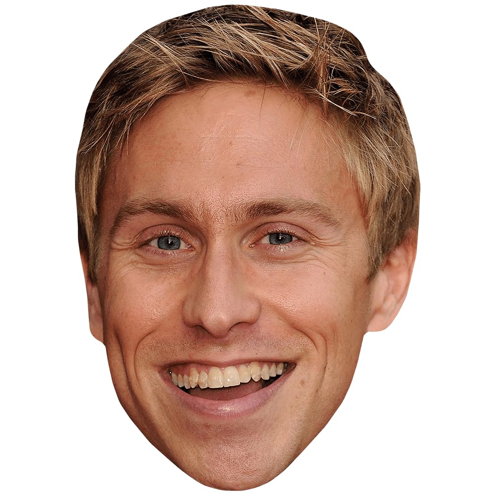 Celebrity Cutouts Lifelike Russell Howard (Smile) Celebrity Mask, Flat Card Face, Fancy Dress Mask
