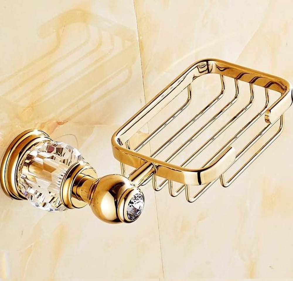 Accessoires de salle de bain laiton cristal doré pour sublimer votre intérieur