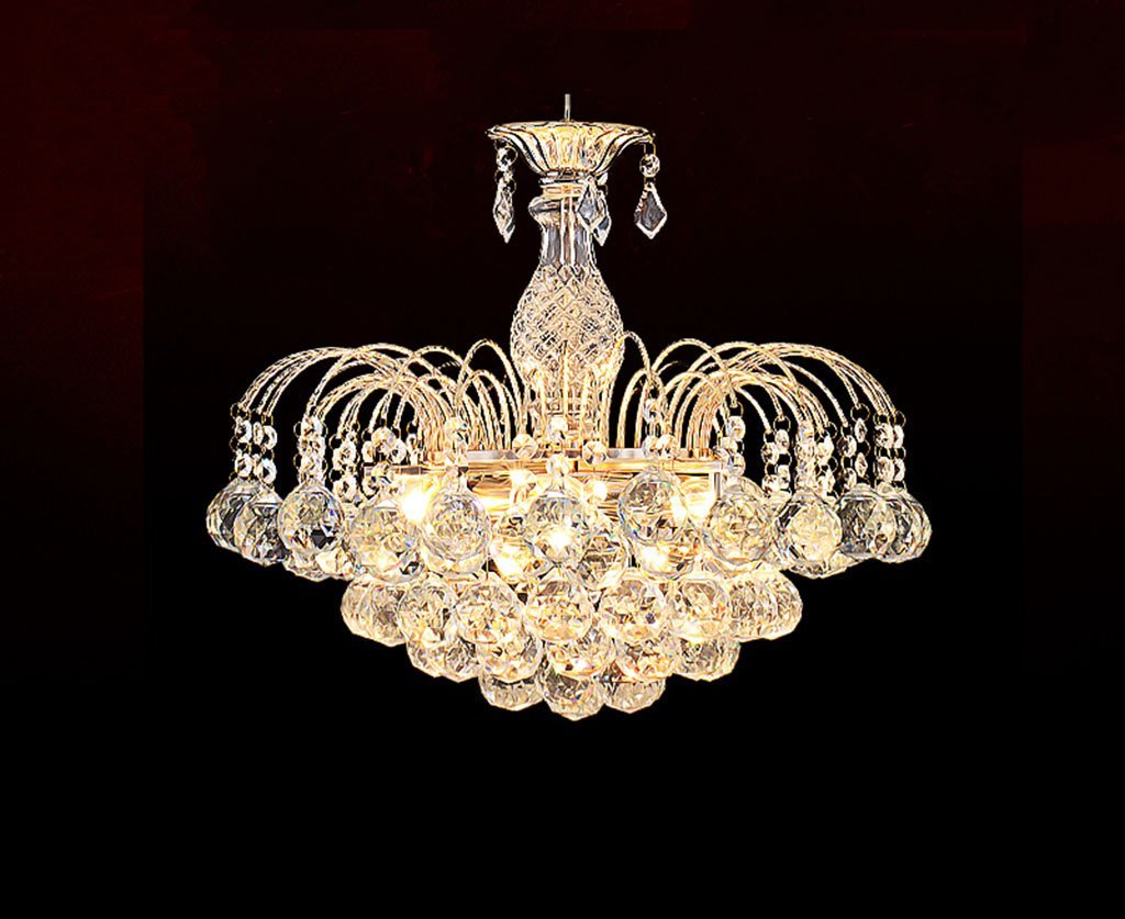SXECAEPS Modern creative chandelier Indoor Light Modern K9 Crystal, Living Room Bedroom Restaurant Lamp, Illumination,60 * 41cm