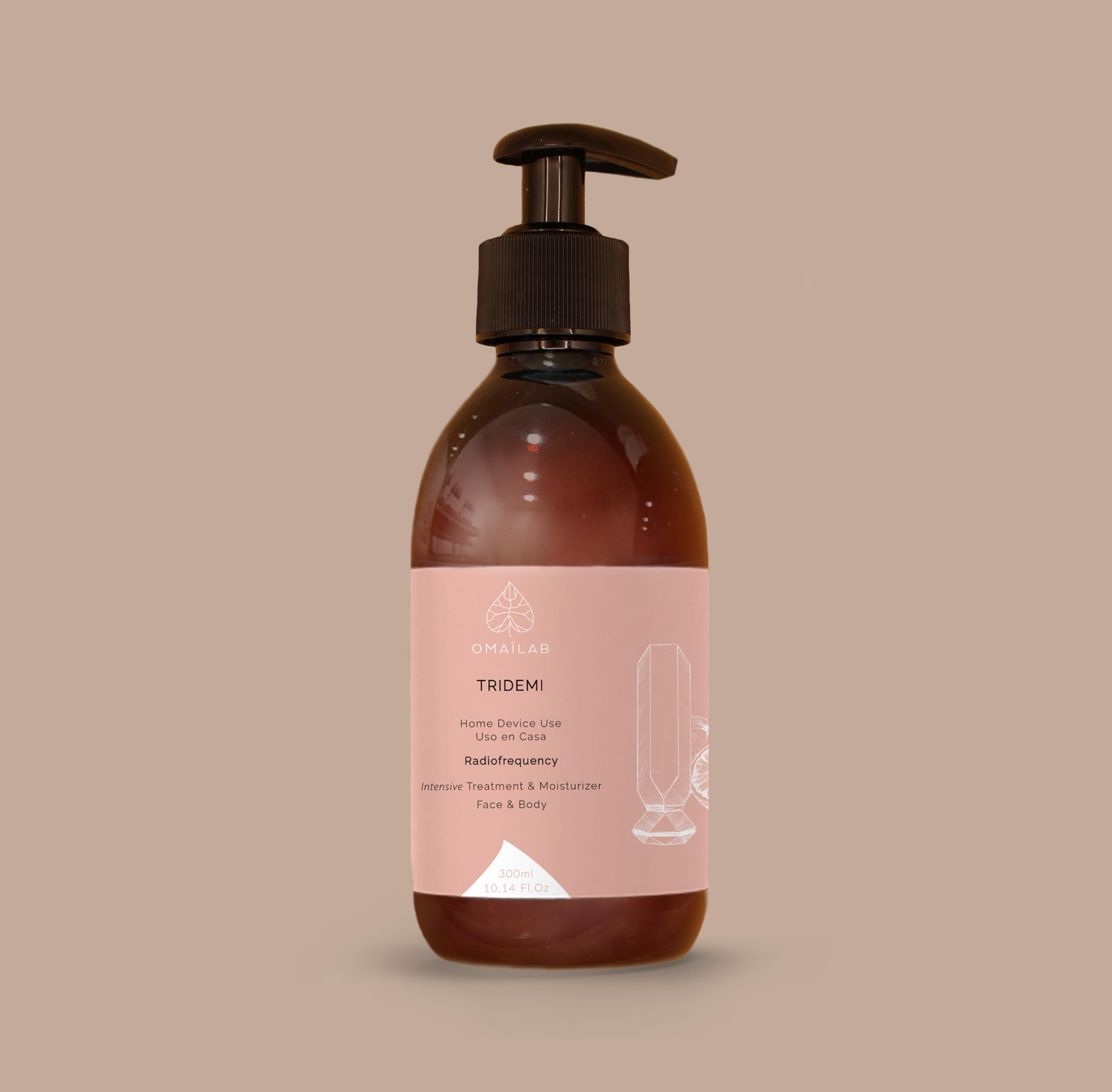 300 ml OMAILAB Tridemi Gel Conductor para Radiofrecuencia, Compatible con Tripollar, Foreo FAQ 102 103, Anlan, Current Body, Tratamiento Intensivo Facial y Corporal